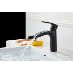 Black 314SUS Electroplating Wash Basin Faucet