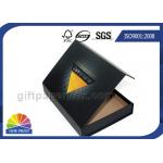 Matte Black Hinged Lid Gift Box Paper Packaging Box Customized Glossy for sale