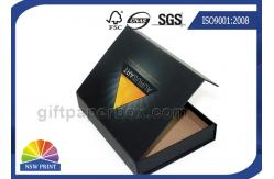 China Matte Black Hinged Lid Gift Box Paper Packaging Box Customized Glossy supplier