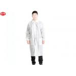 Breathable Anti Static 60gsm Disposable Lab Coat for sale