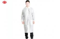 China Breathable Anti Static 60gsm Disposable Lab Coat supplier