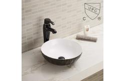 China Sanitary Ware Counter Top Bathroom Sink Vessel White Round Wash Basin supplier