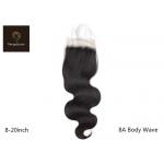 13x4 Lace Frontal Peruvian Body Wave Remy Human Hair Closure 8A Washable for sale