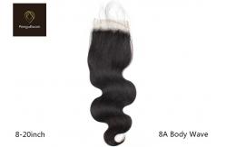 China 13x4 Lace Frontal Peruvian Body Wave Remy Human Hair Closure 8A Washable supplier