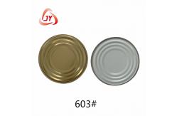 China 603 #（153mm）TFS Hard open End Food packaging  Clear and White sealed cap supplier