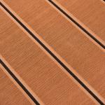 ROHS Brushed 50 Degrees Eva Faux Teak Decking Sheet for sale