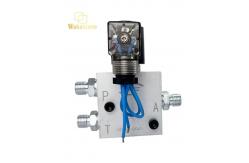 China 12V/24V Quick Change Connector Hydraulic Solenoid Valve For Excavator supplier