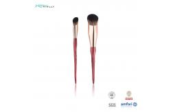 China Angled Flat Individual Makeup Brushes 2pcs For Concealer Nose Contour supplier
