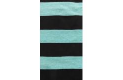 China Skin-Friendly And Comfortable Elastic Striped Material Fabric For T-Shirt supplier
