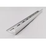 L Shaped Aluminium Extrusion Straight Edge Tile Trim With Holes 10mm Height for sale