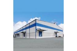 China Spacious Steel Frame Warehouse With Sliding Door And Durable Column Main Frame supplier