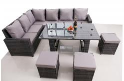 China KD rattan sofa set supplier