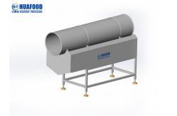 China Rotary Drum Potato Chip Seasoning Machine , French Fries Processing Machine supplier