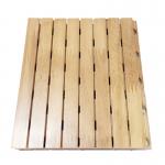Sound Absorbing Board Fire Retardant Finished Function Room Wood Grooved Acoustic Panel for sale