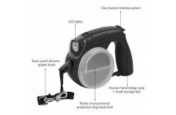 China 4m Retractable Led Dog Leash Nylon Retractable Dog Leash With Flashlight supplier