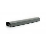                    Black PVC Channel ABS Extrusion Profile Customized Extruded Tube              for sale