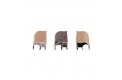 China 6063 - T5 Wardrobe Customized Extrusion Profile Aluminum Champagne Finish supplier