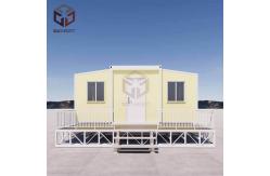 China Grade 8 Earthquake Resistance Double Wing Container House With Balcony Easy Install supplier