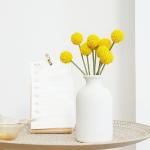 Simulated flowers with a high-end and realistic feel, bundled with golden balls, hotel soft decoration flower materials, cross-border hot selling DIY flower bouquets, and fake flowers for sale
