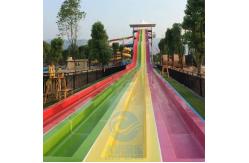 China Fade Resistant Mat Racer Water Slide Fiberglass Racer Water Slide 12m Height supplier