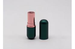 China Oval Shape Dark Green Magnetic Empty Lip Balm Tubes supplier