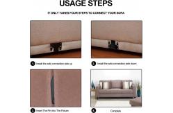 China Universal Sectional Sofa Interlocking Sofa Connector Bracket with Hardware supplier