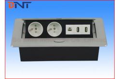 China Silver Pneumatic Meeting Table Standard Power Socket Pop Up 265*130*65 Mm supplier