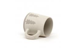 China Christmas Coffee Mug Ceramic Stoneware Mugs Gift Ceramic Mug With 3D Silk Print supplier