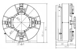 China Single Bearing Full Stroke Main Chuck Of Laser Dedicated Pipe Cutter supplier