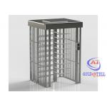 Anti Tailing Fingerprint Full Height Turnstile Rotating Security Turnstile Gate For Plant for sale