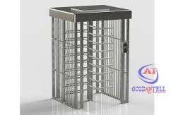 China Anti Tailing Fingerprint Full Height Turnstile Rotating Security Turnstile Gate For Plant supplier