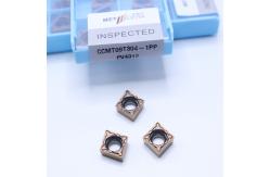 China Fracture Resistance Cermet Turning Tool Inserts Good Surface Smoothness CCMT09T304-1PP PV4312 supplier