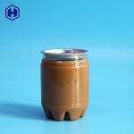 #206 250ML Plastic Soda Cans For Cold Coffee Milk Tea Packaging for sale