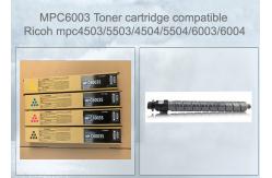 China Mp C6003 Cymk Printer Toner Cartridge Compatible For Mpc4503 With Chip supplier