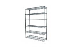 China Customized ESD Storage 4 Layers Shelf Trolley Wire Mesh Shelving Cart supplier