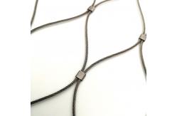China 304/316 stainless steel ferrule wire rope mesh for bag protector supplier