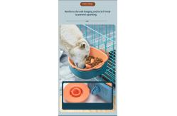 China Customizable Rounded Ceramic Pet Bowl For Cats Dogs Sustainable supplier