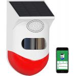 Wifi Home Security Solar Powered House Alarm Wireless Burglar Intruder Alarm