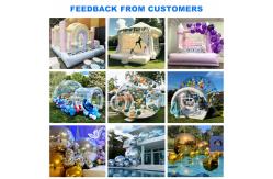 China Transparent Bouncy Bubble House Inflatable Bubble Jump House For Todler supplier
