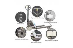 China Stainless Steel Pallet Jack 2000KG Load Capacity supplier