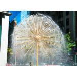 Urban Landscape Outdoor Waterfall Stainless Steel Dandelion Fountain for sale