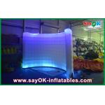 Inflatable Led Photo Booth Exhibition Instant Photo Booth With Internal Fan Partition Use for sale