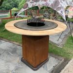 Outdoor Cooking Made Easy With Rusted Bbq Grill And Wood / Charcoal Fuel for sale
