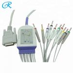 Nikon Kohden Edan Mortara 15 Pin Ekg Machine Patient Cable for sale