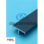 Aluminum T Profiles Edge Banding Black For Furniture Decorative for sale