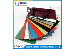 China Unbreakable LDPE Core Aluminum Cladding Panel 500mm PVDF Coating supplier