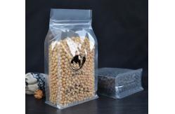 China FDA see through 150 microns Transparent Stand Up Pouch With Zipper supplier