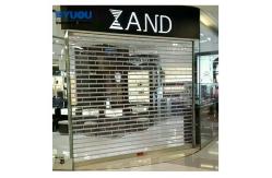 China Polycarbonate PC Crystal Transparent Roller Shutter Door 7m width 6m height supplier