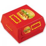 Customized Disposable Cardboard Burger Boxes Fast Food Grade for Restaurants for sale