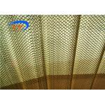 Fashionable Hanging Metal Coil Drapery , Metal Mesh Fabric Curtain Room Divider for sale
